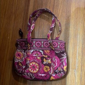 Stylish Pink and Brown Vera Bradley Women's Shoulder Bag